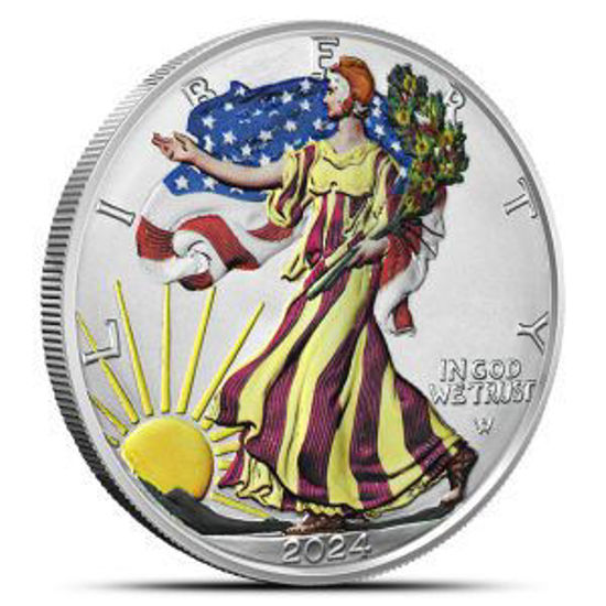 Picture of Срібна монета Американський орел "Liberty - Colored" 31,1 грам,  2024 рік