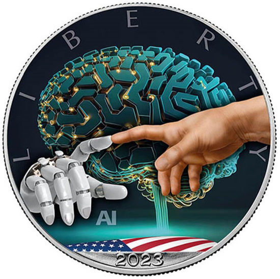 Picture of Срібна монета "Американський Орел Liberty - AI CONNECTIVITY" 31,1 грам, 2023 рік