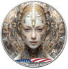 Picture of Серебряная монета "Американский Орел Liberty - CYBER WOMAN" 31,1 грамм, 2023 год