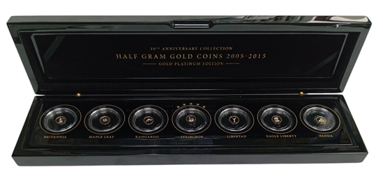 Picture of Набор золотых монет "HALF GRAM GOLD COINS"