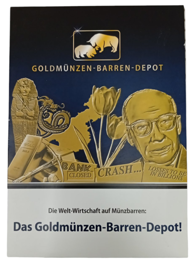 Picture of Набор золотых слитков-монет (5г.)"Das Goldmünzen-Barren-Depot"