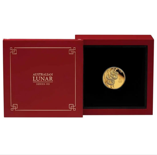 Picture of Золотая монета Австралии "Lunar III - Год Змеи" PROOF 3,11 грамм, 2025 год