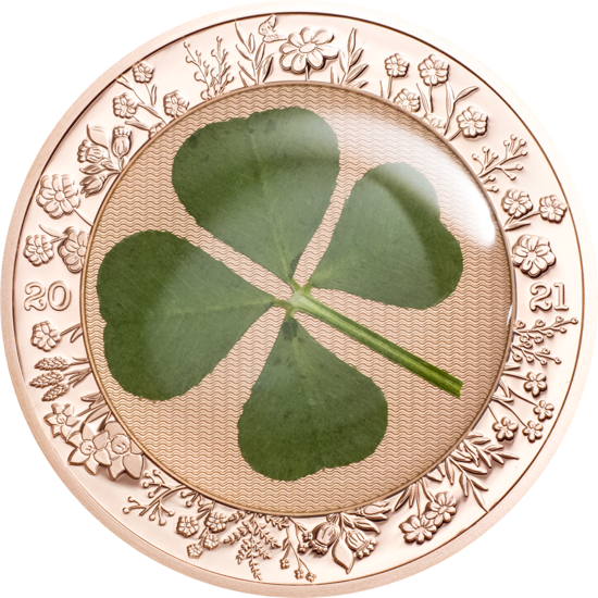 Picture of Срібна монета "Good Luck - Унція Удачі" Чотирилистна конюшина 31,1 грам, 2021 рік