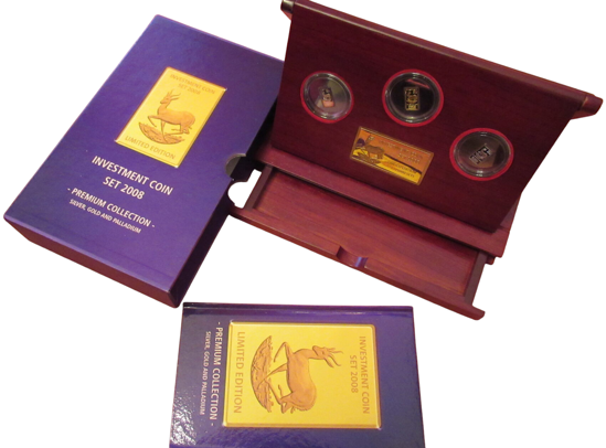 Picture of Набор монет-слитков "Африканський Крюгерранд. INVESTMENT COIN SET 2008"