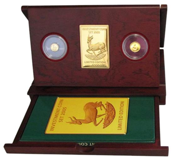 Picture of Набір монет-злитків "Африканський крюгерранд .INVESTMENT COIN SET 2005"