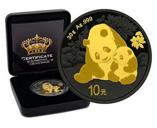 Picture of Серебряная монета Панда (Gold Black Empire Edition) 31,1 грамм, 2024 год