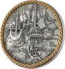 Picture of Серебряная монета "Трафальгарская битва" 62,2 грамм,  корабли