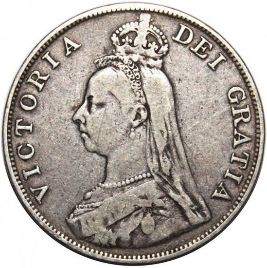 Picture of Серебряная монета "4 шиллинга - 2 флорина" 22,63 грамм, 1887-1890 годы