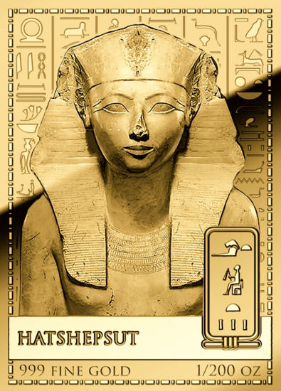 Picture of Золота монета "HATSHEPSUT" 0,155 грам, 2024 рік