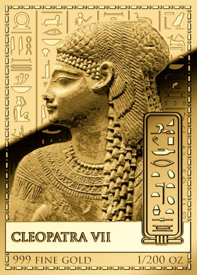 Picture of Золота монета "CLEOPATRA VII" 0,155 грам, 2024 рік