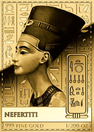 Picture of Золотая монета "NEFERTITI" 0,155 грамм, 2024 год