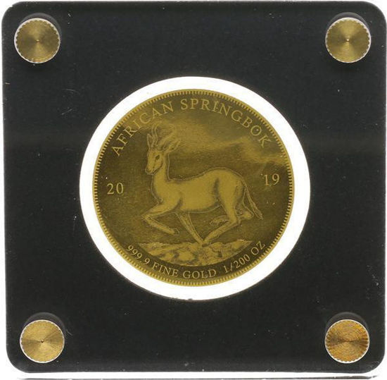 Picture of Золота монета "AFRICAN SPRINGBOK" 0,16 грам, 2019 рік