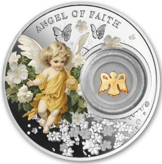 Picture of Серебряная монета "ANGEL OF FAITH" 14,14 грамм, 2024 год Ангел