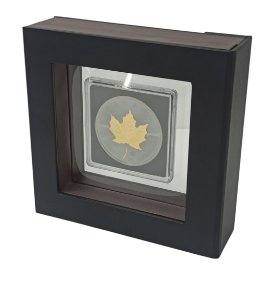 Picture of Срібна монета "Канадський Кленовий Лист"  Gold Black Empire