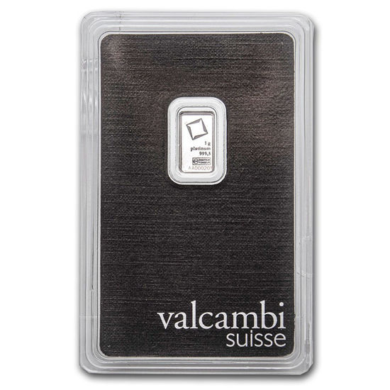 Picture of Слиток Платины 1 грамм  VALCAMBI SUISSE