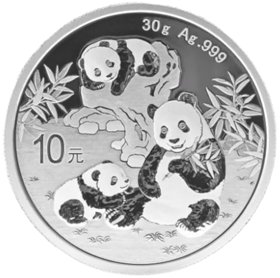 Picture of Серебряная  "Китайская Панда" 30 грамм, 2025 год