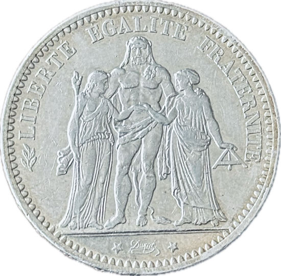Picture of 5 франков  Франция Третья Республика  Геркулес 1870 - 1941
