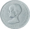Picture of 5 песет 1888-92г  Альфонсо ХIII, Испания
