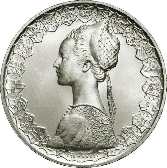 Picture of Срібна монета "500 лір" Італія, 11 грам, 1958-2001 роки