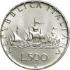 Picture of Срібна монета "500 лір" Італія, 11 грам, 1958-2001 роки