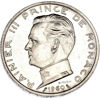 Picture of Серебряная монета "5 франков - Ренье ІІІ" 12 грамм, 1960 год