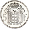 Picture of Серебряная монета "5 франков - Ренье ІІІ" 12 грамм, 1960 год