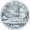 Picture of Серебряная монета "1 песета Первой Испанской Республики" 5 грамм, 1870 год