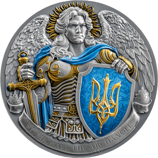 Picture of Серебряная монета "Архистратиг Михаил" 31,1 грамм 2024 год