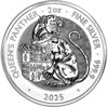 Picture of Серебряная монета "Пантера Королевы - Звери Королевы" 62,2 грамм, 2025 год