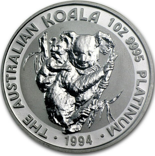 Picture of Платиновая монета "Коала" 31,1 грамм, 1994 год