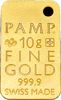 Picture of Золотой слиток -кулон 10 грамм PAMP ( кожа змеи )