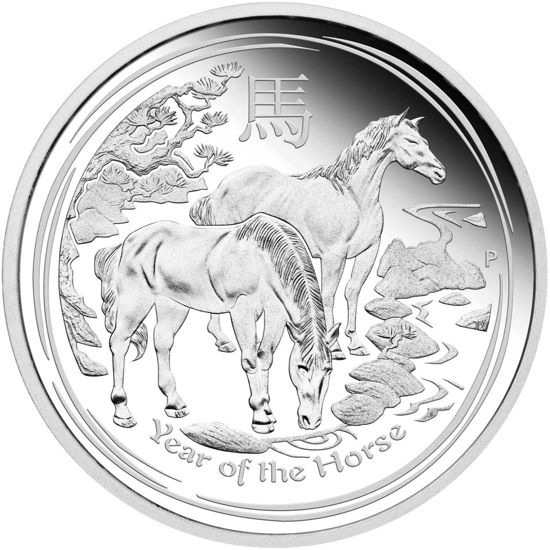 Picture of Серебряная монета "Год Лошади" PROOF, 31,1 грамм, 2014 год