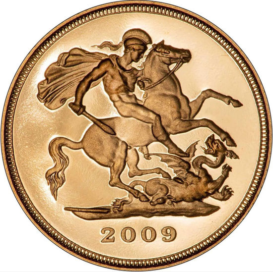 Picture of Золотая монета 1/2 Соверена 3,99 г, 2009 proof