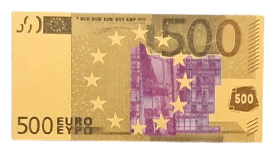 Picture of Золотой слиток "500 евро" 0,06 грамм