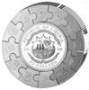 Picture of Акция!!!Монета-пазл "Иисус Христос и 12 апостолов", серебро
