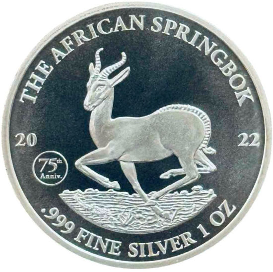 Picture of Срібна монета "The African Springbok" 31,1 грам, 2022 рік