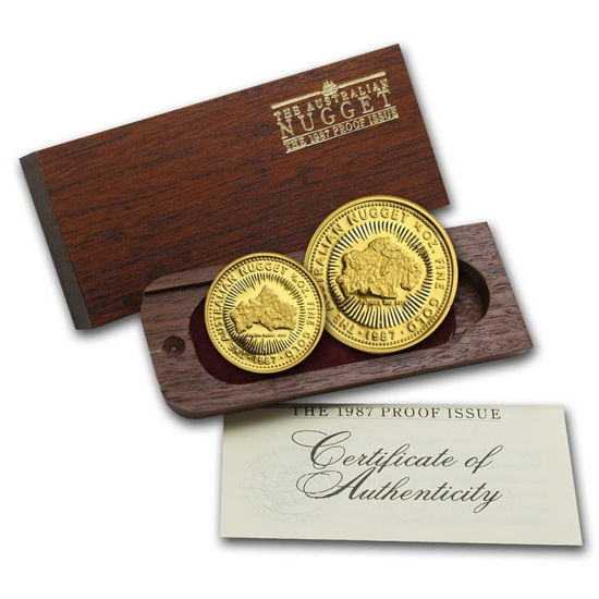 Picture of Набор золотых монет "Australian Nugget 1987 Proof Issue"