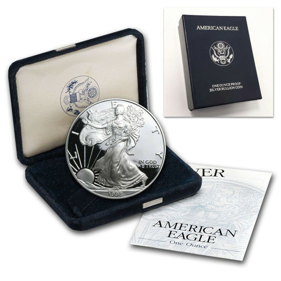 Picture of 1 $ долар США Американський Срібний Орел PROOF 31,1 грам, 1998 рік
