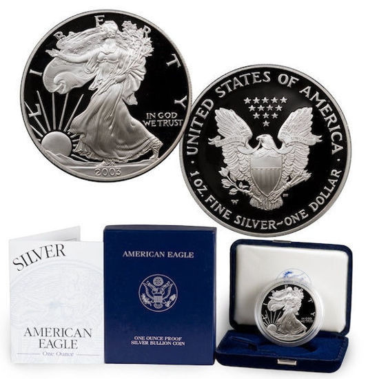 Picture of 1 $ долар США Американський Срібний Орел PROOF 31,1 грам, 2003 рік