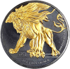 Picture of Серебряная монета "Ревущий Лев" 31,1 грамм (Gold Black Empire Edition)
