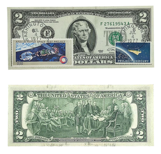 Picture of 2 доллара США 1976 г. "номер - рандомный"