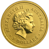 Зображення Золота монета "Австралійський самородок - Australian Nugget" 1,55 грам, 2000 рік