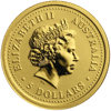 Изображение Золотая монета "Австралийский самородок - Australian Nugget" 1,55 грамм, 2001 год