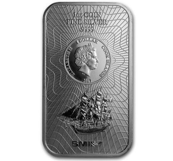 Зображення Срібний злиток-монета "Корабель" 31,1 грам