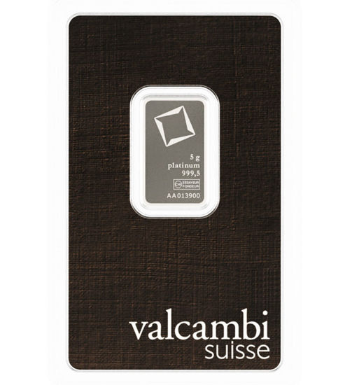 Зображення Злиток Платини 5 грам VALCAMBI (CREDIT SUISSE)