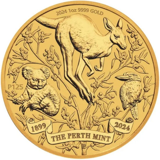 Зображення Золота монета "125-річчя заснування Perth Mint" 31,1 грам, 2024 рік