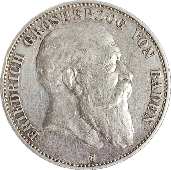 Зображення 5 марок. Період: Баден 1871-1918 рік. Фрідріх Великий Герцог Баденський.