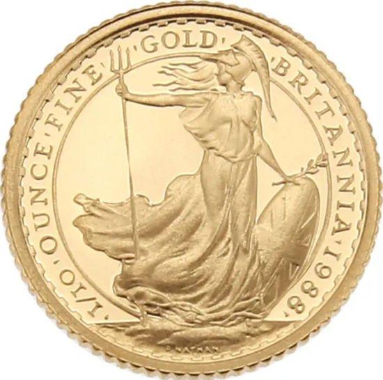 Зображення Золота монета "Британія - Britannia" PROOF 3.11 грам  