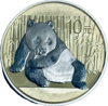 Зображення Срібна монета "Панда" GILDED 31,1 грам, 2015 рік