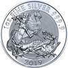 Изображение Серебряная монета "Святой Георгий и дракон" 31,1 грамм, 2019 год
